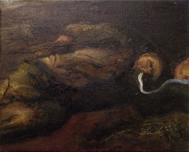 Painting titled "Homeless n°3" by Naïko, Original Artwork, Oil