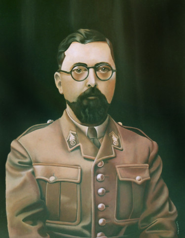 Peinture intitulée "St Maixent" par Garnier-Lafond, Œuvre d'art originale, Huile