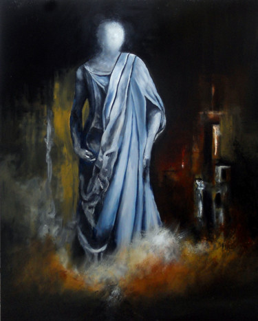 Peinture intitulée "Elza ne se souvient…" par Garnier-Lafond, Œuvre d'art originale, Huile