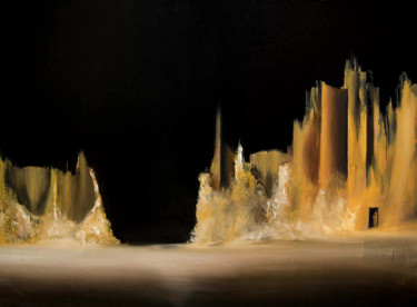 Peinture intitulée "LA SENTINELLE" par Garnier-Lafond, Œuvre d'art originale, Huile