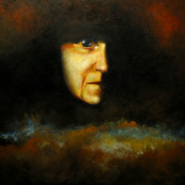 Peinture intitulée "Présence Nocturne 2" par Garnier-Lafond, Œuvre d'art originale, Huile