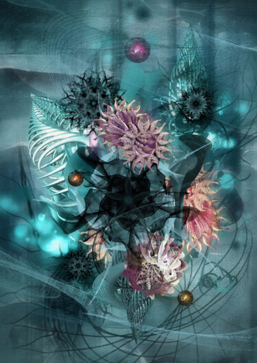 Digitale Kunst mit dem Titel "Rib Bouquet" von Garrulus Glandarius, Original-Kunstwerk, Digitale Malerei