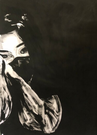 Картина под названием "Masks 06" - Garry Arzumanyan, Подлинное произведение искусства, Гуашь