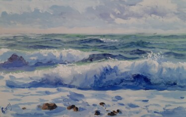 Pintura intitulada "Seascape 12" por Garry Arzumanyan, Obras de arte originais, Óleo