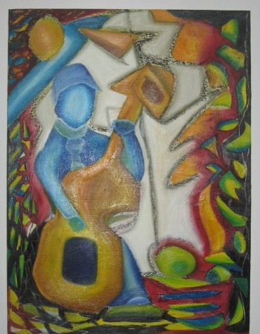Peinture intitulée "msikman" par Garsi, Œuvre d'art originale