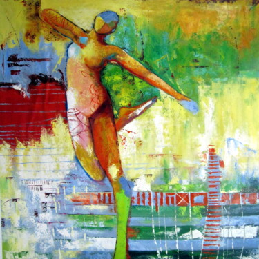 Painting titled "Abstarct Figurative…" by Garvin Ree, Original Artwork, Acrylic
