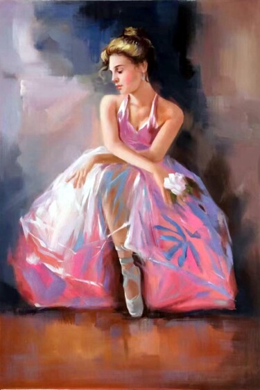 Картина под названием "Dance 411D" - Garvin Ree, Подлинное произведение искусства, Масло Установлен на Деревянная рама для н…