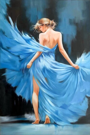 Картина под названием "Dance 417D" - Garvin Ree, Подлинное произведение искусства, Масло Установлен на Деревянная рама для н…