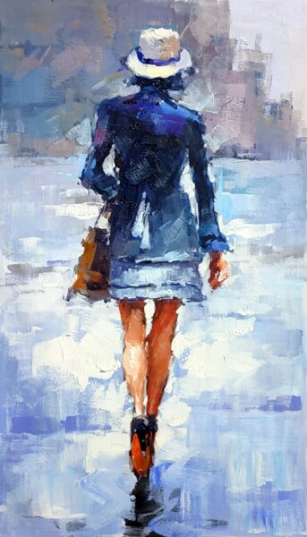Картина под названием "In rain 303D" - Garvin Ree, Подлинное произведение искусства, Масло Установлен на Деревянная рама для…