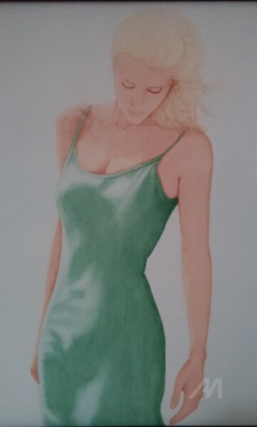 Painting titled "Sun Dress" by Gary Gicking, Original Artwork, Oil