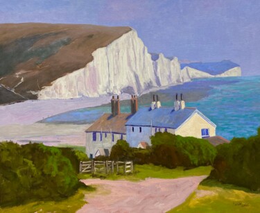 Pittura intitolato "The Seven Sisters,…" da Gary Westall, Opera d'arte originale, Olio