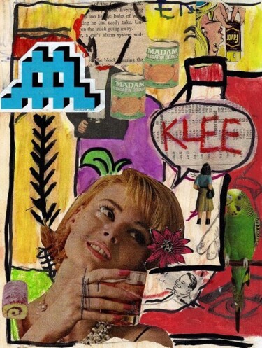 Collages intitulée "Klee" par Gary Trujillo, Œuvre d'art originale, Collages