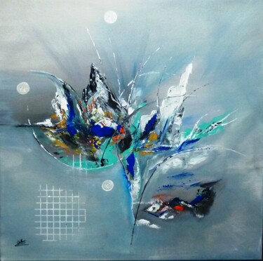 Schilderij getiteld "Abstraction sans pr…" door Gas, Origineel Kunstwerk, Acryl