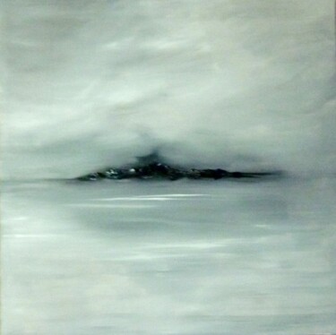 Картина под названием "Lovely Dark Island" - Gas, Подлинное произведение искусства, Масло