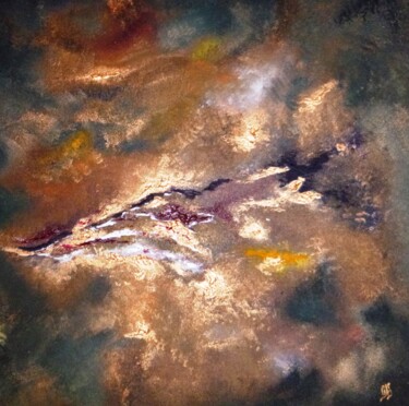 Malerei mit dem Titel "Expansion Cosmique" von Gas, Original-Kunstwerk, Acryl