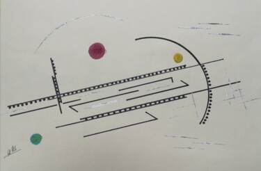 Pintura titulada "Abstrait...." por Gas, Obra de arte original, Acrílico