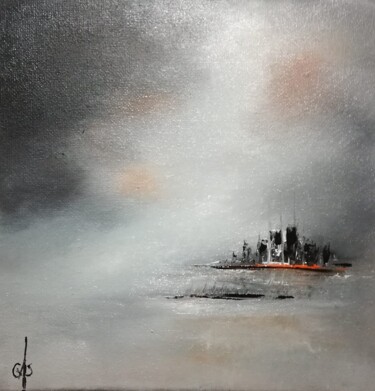 Painting titled "Rivages H 040119" by Gas, Original Artwork, Oil