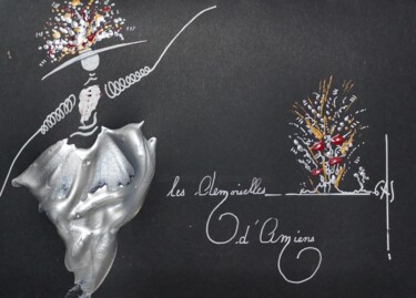 Painting titled "Les Demoiselles d'A…" by Gas, Original Artwork, Acrylic