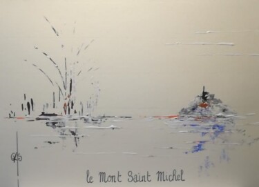 Painting titled "Esquisse - Le Mont…" by Gas, Original Artwork, Acrylic