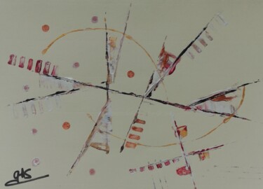 Painting titled "Abstrait  - Réf E20…" by Gas, Original Artwork, Acrylic