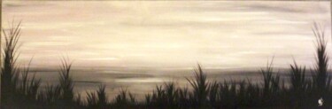 Peinture intitulée "Herbes de Dunes" par Gas, Œuvre d'art originale, Huile