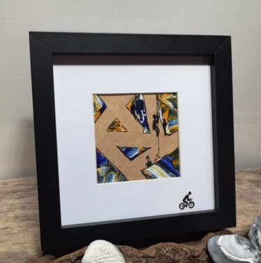 Painting titled "Les équilibristes" by Gas, Original Artwork, Acrylic Mounted on Wood Stretcher frame