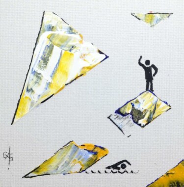 Painting titled "" LES EQUILIBRISTES…" by Gas, Original Artwork, Acrylic