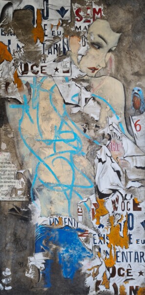 Картина под названием "Voce" - Gasediel, Подлинное произведение искусства, Акрил Установлен на Деревянная рама для носилок