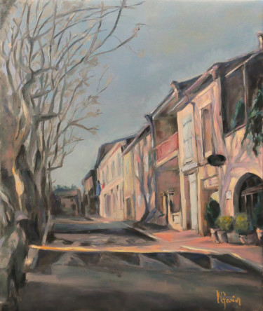 Peinture intitulée "boulevard des Plata…" par Laurence Gasior, Œuvre d'art originale, Huile Monté sur Châssis en bois
