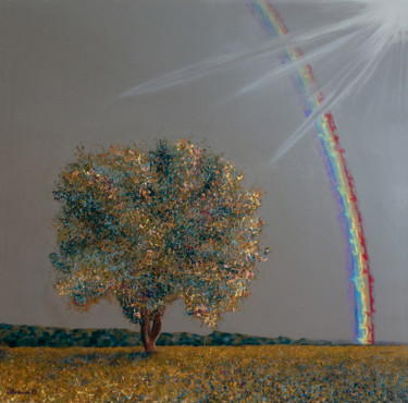 Malerei mit dem Titel "Rayons 2" von Gaspard Brasier, Original-Kunstwerk, Acryl