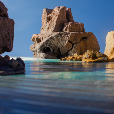 Fotografia intitolato "Les eaux turquoise…" da Gaspard De Gouges, Opera d'arte originale, Fotografia digitale