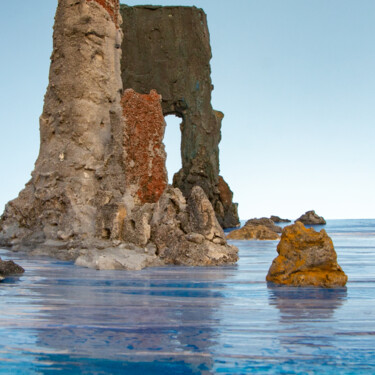 Fotografia zatytułowany „Derrière la porte n…” autorstwa Gaspard De Gouges, Oryginalna praca, Fotografia cyfrowa