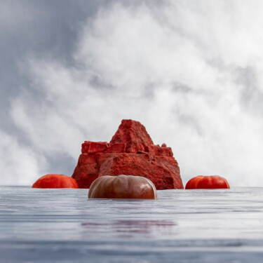 Fotografía titulada "harmonie rouge" por Gaspard De Gouges, Obra de arte original, Fotografía digital