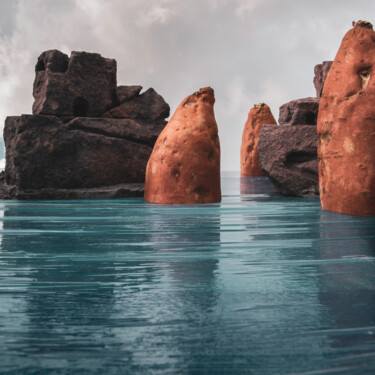 Фотография под названием "Yam islands 2" - Gaspard De Gouges, Подлинное произведение искусства, Цифровая фотография