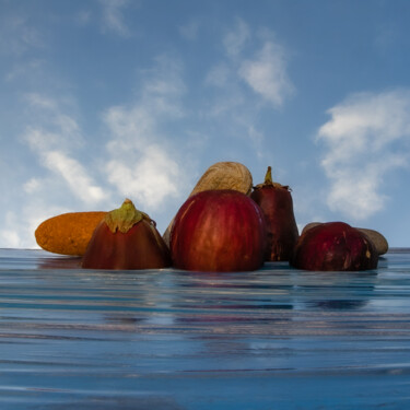 Fotografia zatytułowany „Eggplant island 4” autorstwa Gaspard De Gouges, Oryginalna praca, Fotografia cyfrowa
