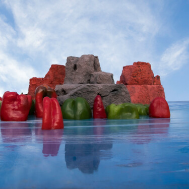 Fotografie mit dem Titel "Pepper island 3" von Gaspard De Gouges, Original-Kunstwerk, Digitale Fotografie