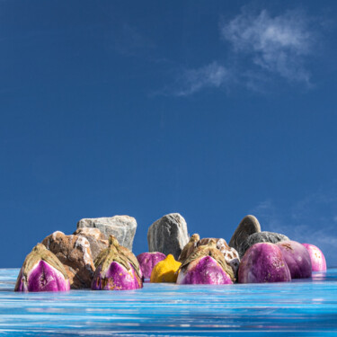 Photography titled "Eggplant and one le…" by Gaspard De Gouges, Original Artwork, Digital Photography