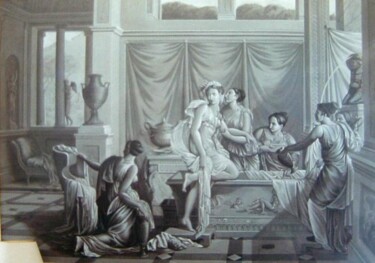Pittura intitolato "copia di grisaille" da Gaspare Lombardo, Opera d'arte originale