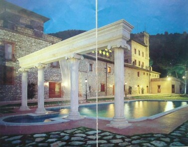Pittura intitolato "Torre Sant'Angelo -…" da Gaspare Lombardo, Opera d'arte originale