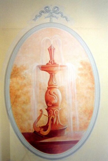 Painting titled "pannello decorativo" by Gaspare Lombardo, Original Artwork