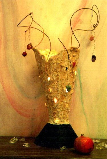 Pittura intitolato "lampada" da Gaspare Lombardo, Opera d'arte originale