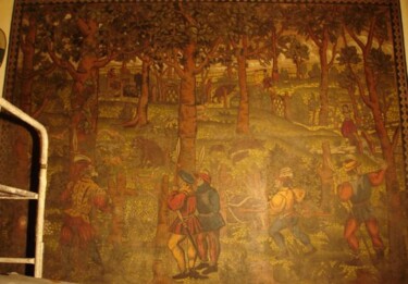 Pittura intitolato "via G. B. de Rossi…" da Gaspare Lombardo, Opera d'arte originale