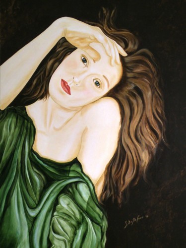 Painting titled "Erica" by Gaspare De Stefano, Original Artwork, Acrylic