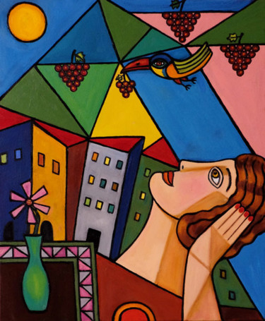 Painting titled "Magda" by Gasparian, Original Artwork