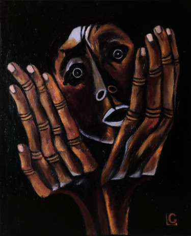 Malerei mit dem Titel "Horror (after Guaya…" von Gasparian, Original-Kunstwerk