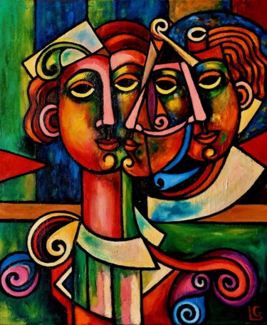 Painting titled "Janus-2" by Gasparian, Original Artwork