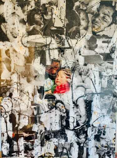 Love Collages intitulée "Love" par Gaspartgallery, Œuvre d'art originale, Acrylique