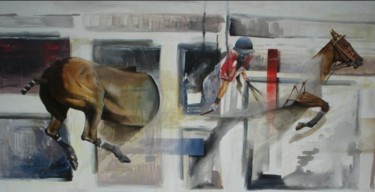 Painting titled "Entrando" by Alejandro Maass, Original Artwork