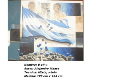 Pintura titulada "D-CLI-V" por Alejandro Maass, Obra de arte original
