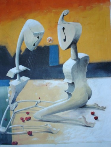 Pintura titulada "Amor musical" por Alejandro Maass, Obra de arte original